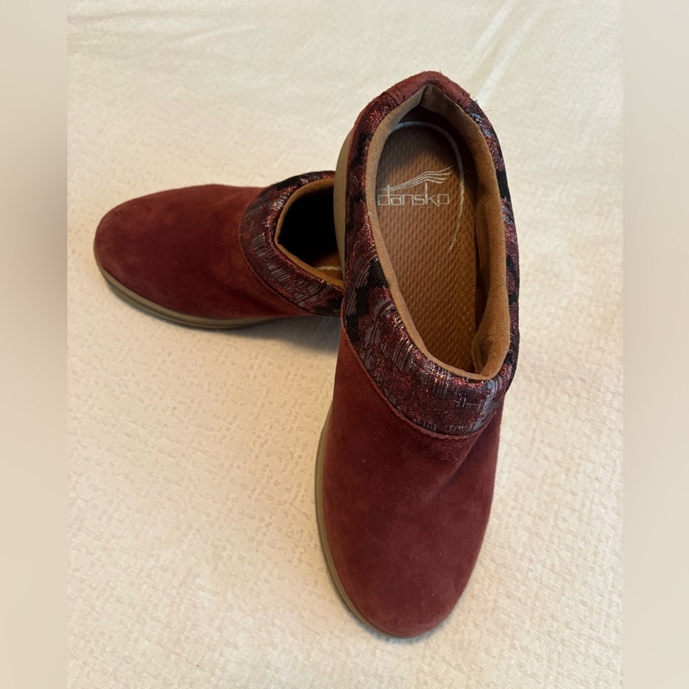 Dansko womens Maroon Slip-On Loafers